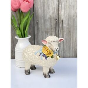 Blue Sky Clayworks Easter LAMB With BELL 2022 NWT 8" Auth Retailer